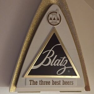 NWOT Vintage Blatz Beer "The 3 Best Beers" 7×10 Wall Plaque
